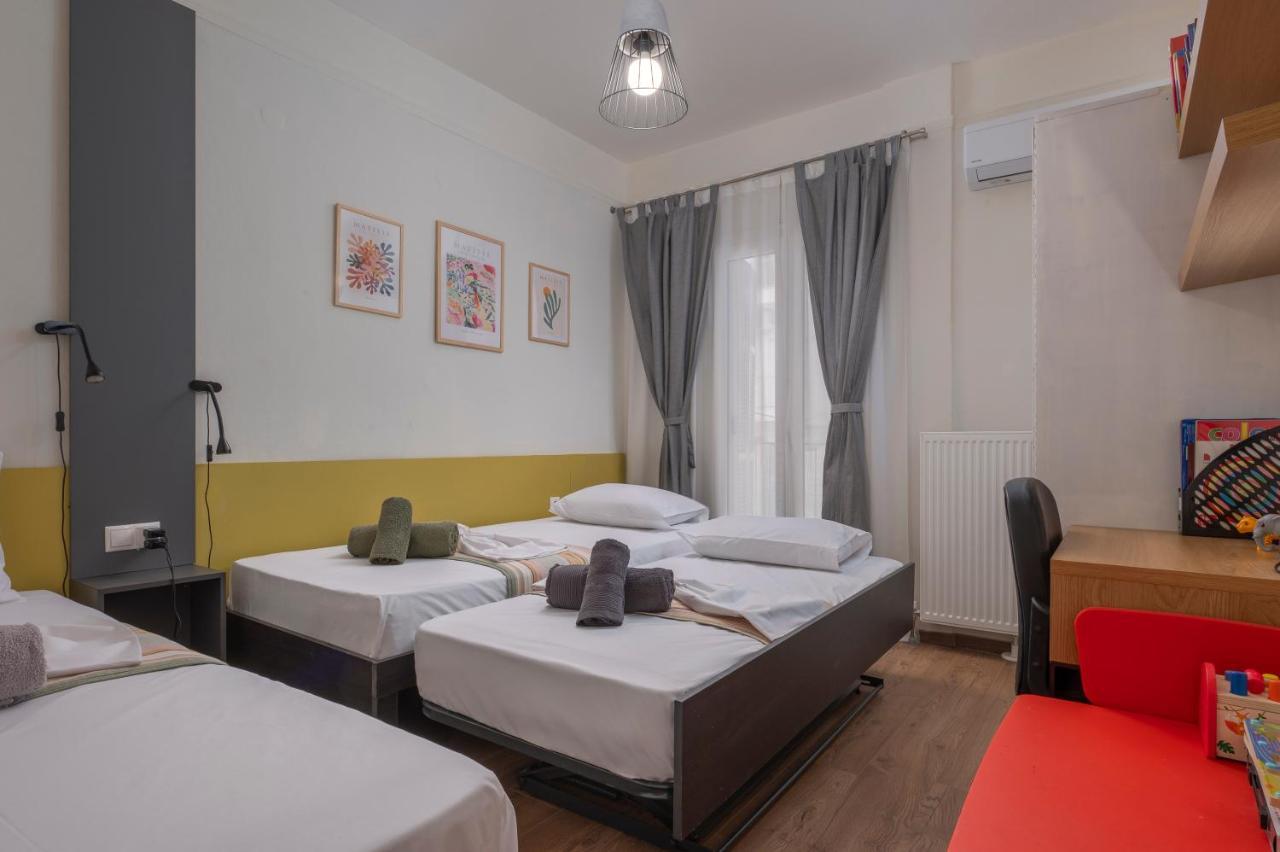 Estia Thessaloniki Apartment, Cozy, Spacious, Sunny, 2 Rooms-5 Beds Esterno foto