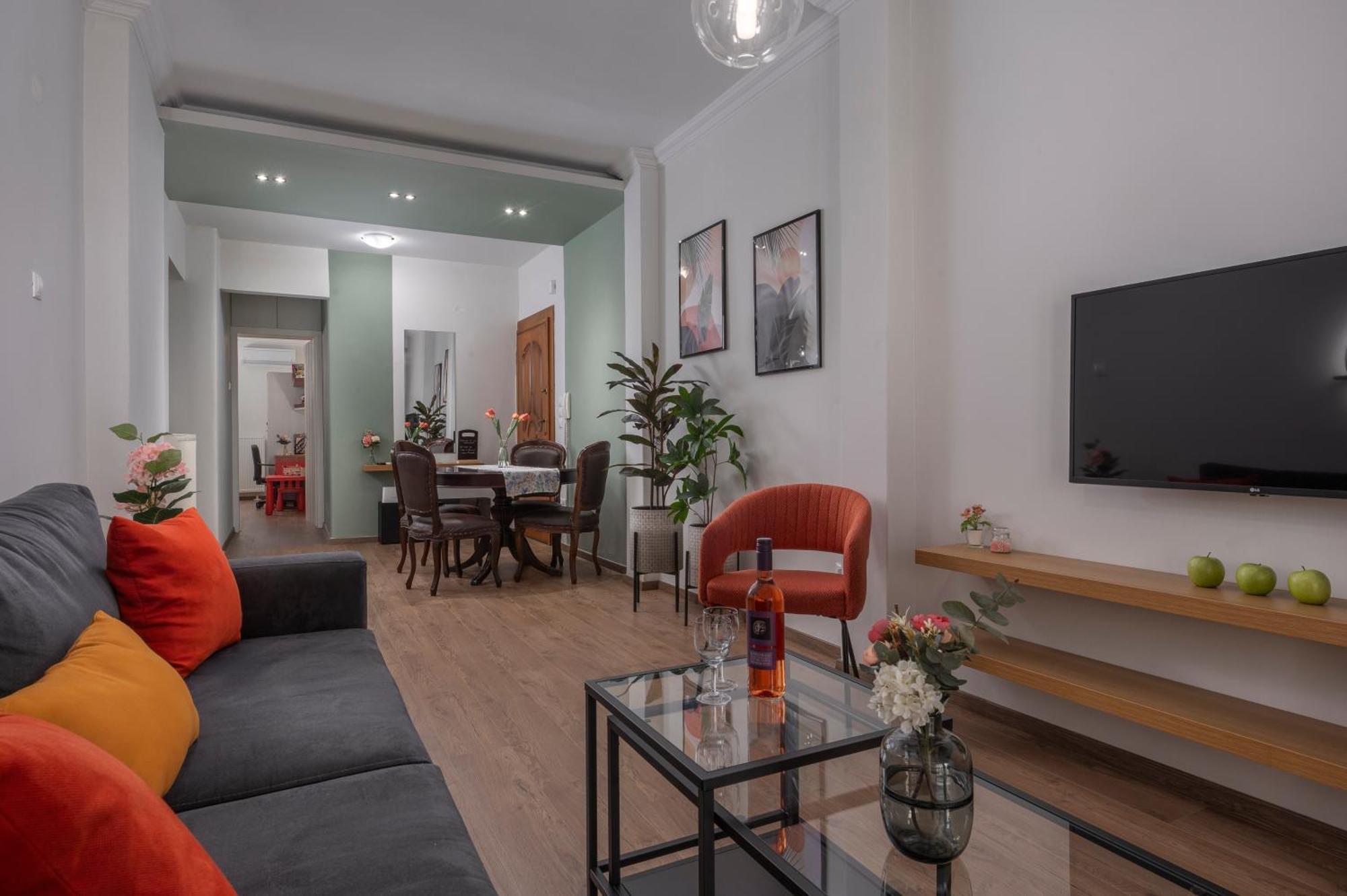Estia Thessaloniki Apartment, Cozy, Spacious, Sunny, 2 Rooms-5 Beds Esterno foto